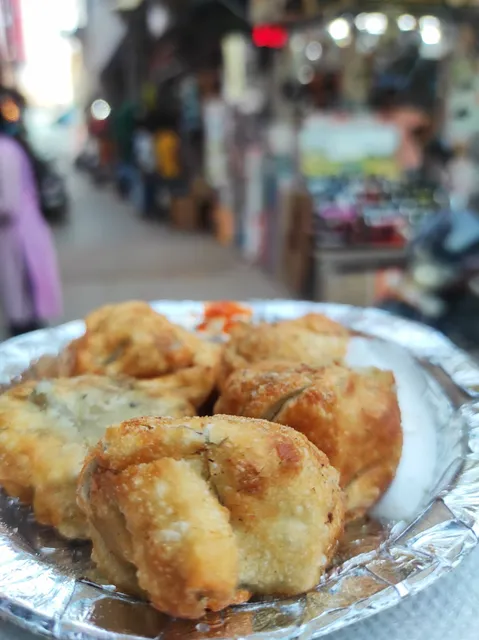 Spicy momos and fast food