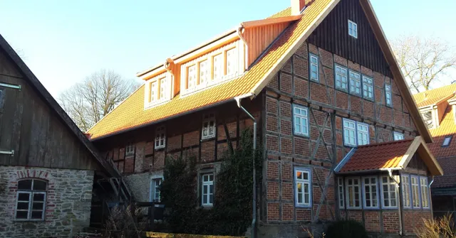 Romantisch gelegene, historische Wassermühle im Silberbachtal