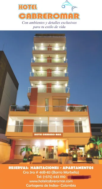 Hotel Cabreromar Cartagena de Indias, Colombia. Playas de Marbella