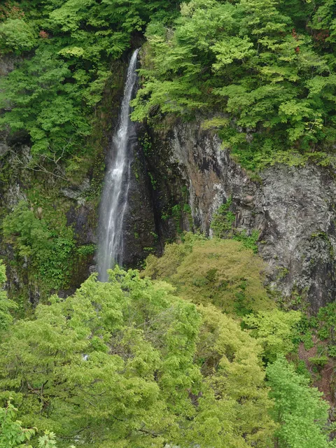 Rice flour waterfall roadside rest area.