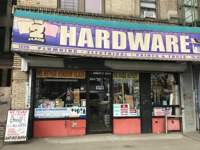 2 Flags Hardware Plumbing Electrical