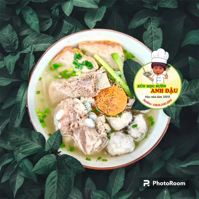 Bún mọc sườn Anh Đậu