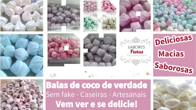 Sabores Festas Balas de Coco Caseiras