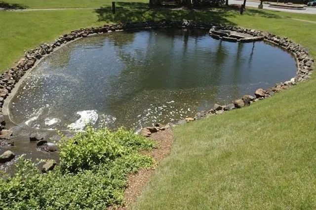 Outside Pond RV Park( Our trailer)