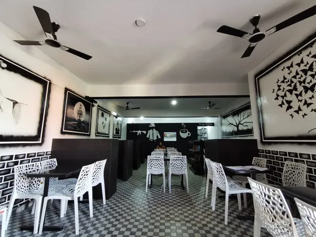 Black and White Pizza Corner