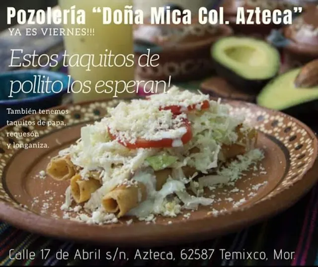 Pozoleria "Doña Mica" Col. Azteca