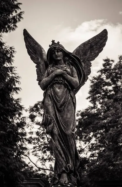 Black Angel Statue