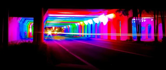 Rainbow LED Tunnel