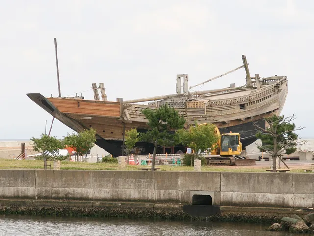 Restored Kitamaebune Benzaisen (Domestic Shipping Vessel) "Michinokumaru"