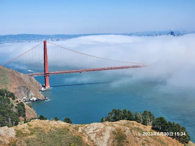 Top of Four Vista Points on Conzelman Rd