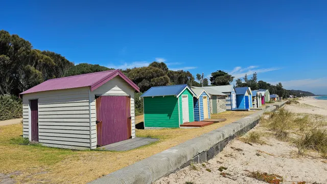 Dromana Foreshore Reserve Boatsheds and Bathing Boxes