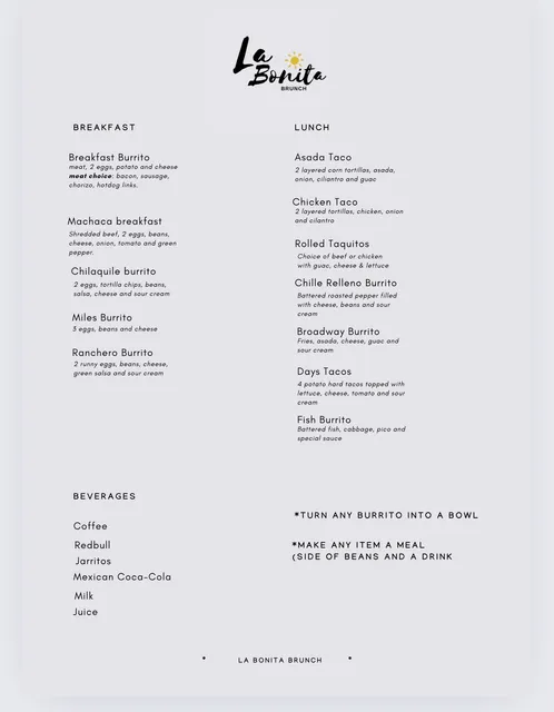 La Bonita Brunch