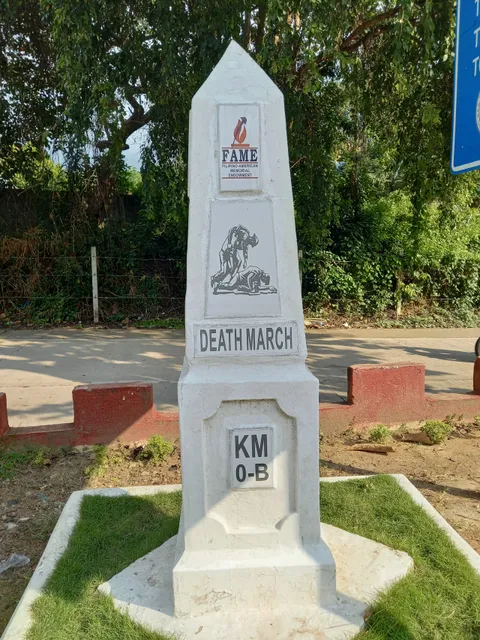 Zero Kilometer Death March Marker