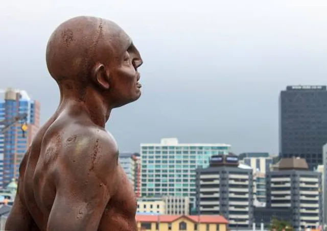 Solace in the Wind (The Naked Man) Statue