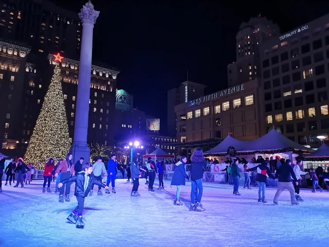 Holiday Ice Rink In Union Square