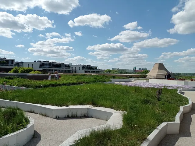 Ogród na dachu Centrum Nauki Kopernik