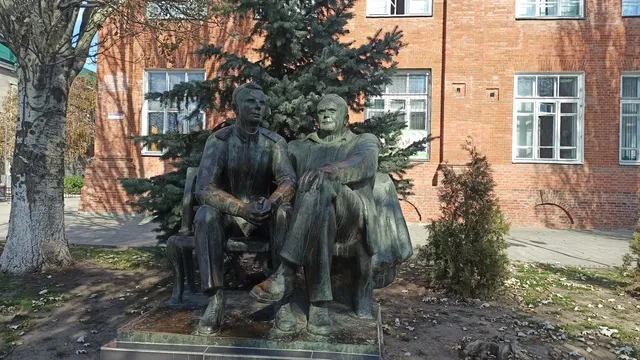 Monument to Gagarin and Korolev
