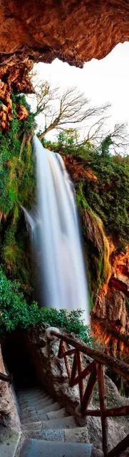 Horse tail waterfall