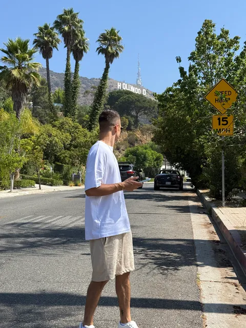 view of the Hollywood sign