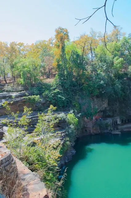 Pandav Caves and Fall