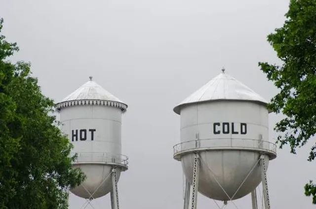 Hot and Cold Water Towers