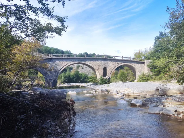 Stavropotamou ancient stone bridge