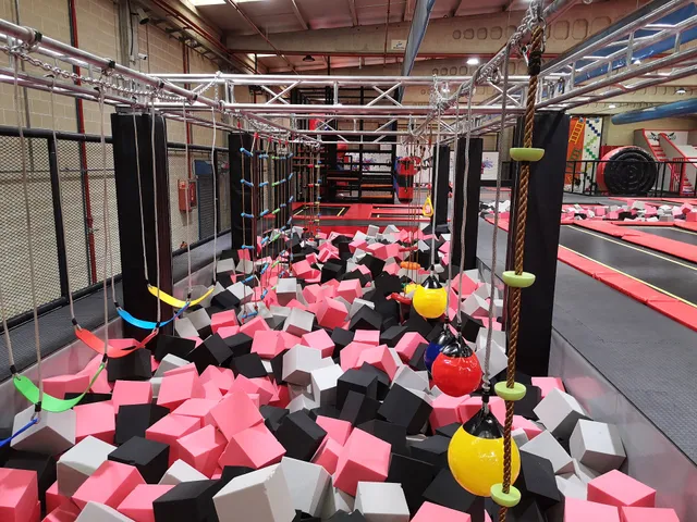 Diver Jump. Trampoline park