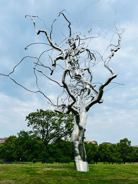 Donald J. Hall Sculpture Park (Giant Shuttlecock Sculptures)