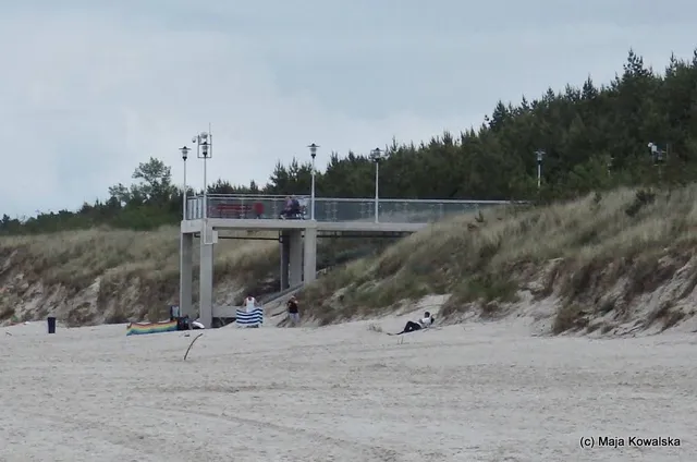Grzybowo Nadmorska - zejście na plażę