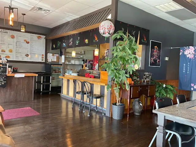 Happy teriyaki and rolls