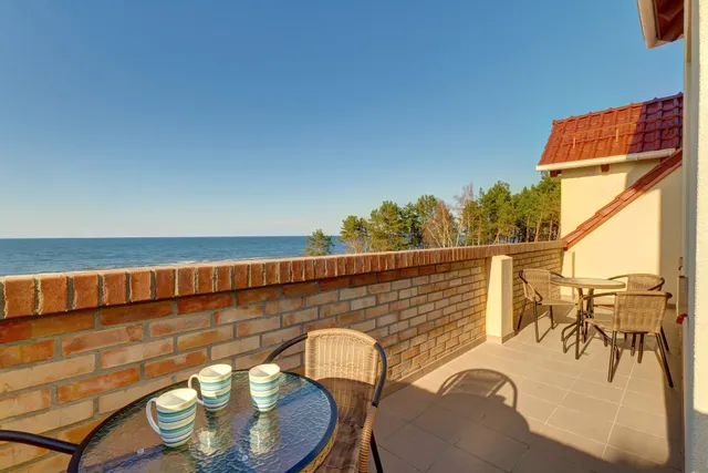 DALBA przy samej plaży z widokiem na morze