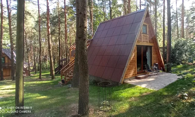 Agroturystyka u Janki Rybno. Domki nad jeziorem Hartowieckim.