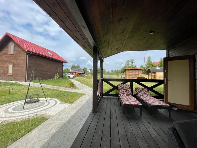 Sajzy Zacisze - Domki na wynajem nad jeziorem Łaśmiady w Sajzach