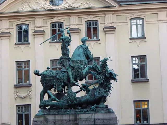 St. George & The Dragon Statue