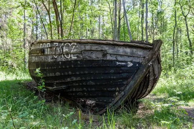 Boat Cemetery at Mazirbe seaside