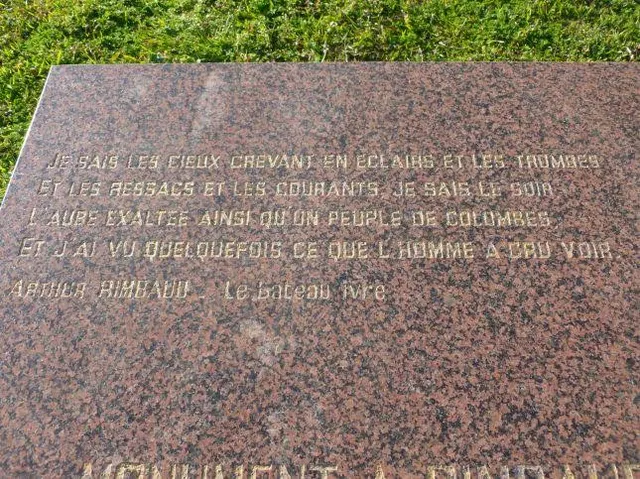 Monument à Rimbaud de Jean Amado "le Bateau Ivre"