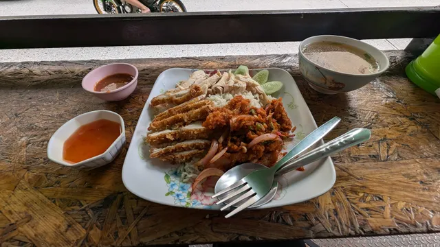 Khao man gai and BBQ