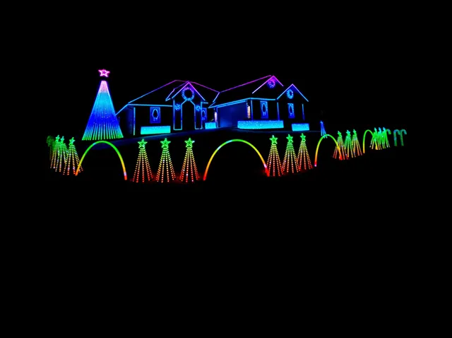 Whimsical Christmas Light Show