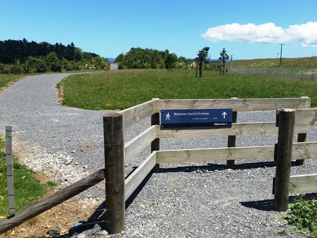 Watercare Coastal Walkway entrance from Greenwood Road
