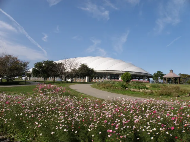 Kiso Three Rivers park Culture Village annulus dome