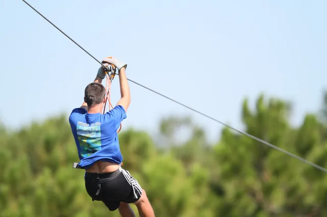 Treetop Trek inside Brevard Zoo