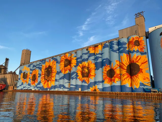 Glass City River Wall