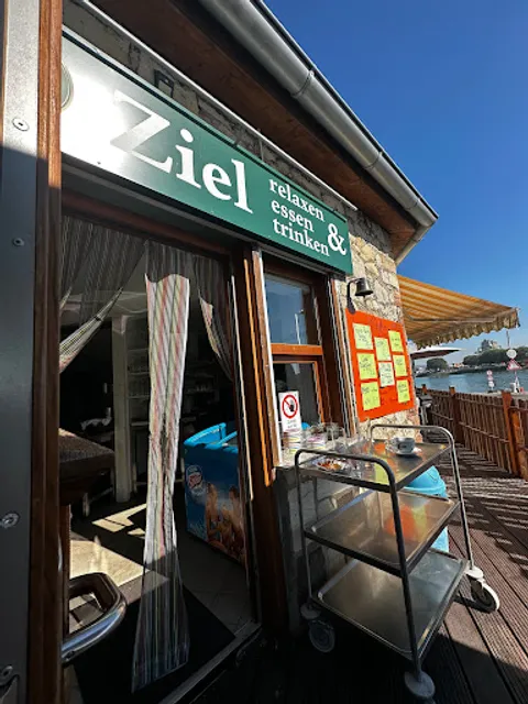 Cafe goal beer garden