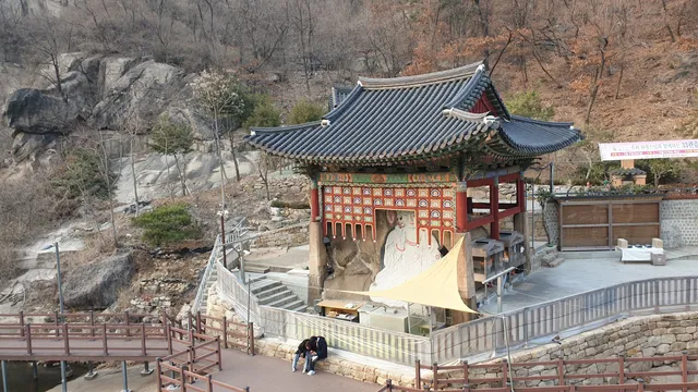 Rock-carved Seated Bodhisattva of Okcheonam Hermitage