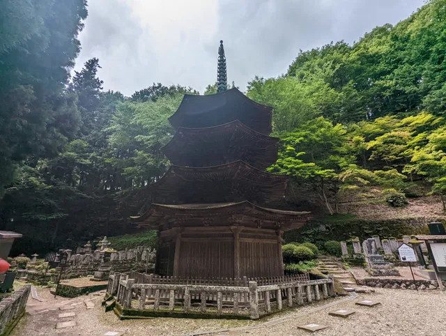 Anraku-ji Hakkaku Sanjunoto (Three Story Octagonal Pagoda)