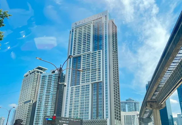 The platinum KLCC by moonlight