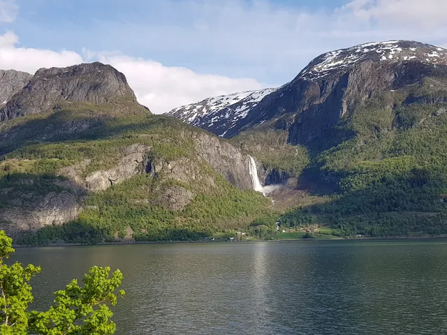 Feigumfossen Waterfall, Luster