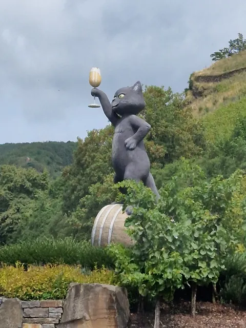 Schwarze Katz Kreiselfigur