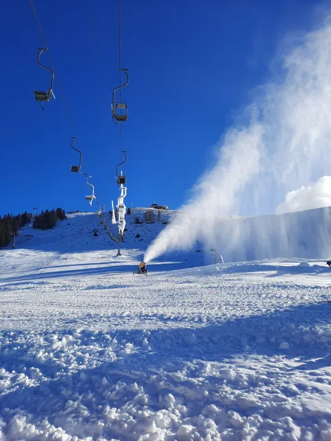 The top station of the cable car Krvavec