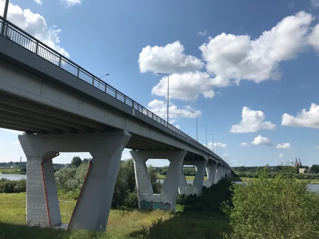 The longest road bridge Lithuania